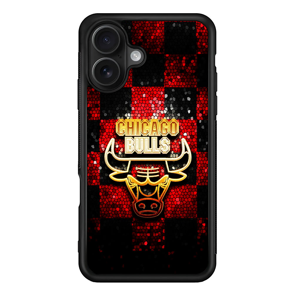 Chicago Bulls Glitter iPhone 16 Case - Oxvistore