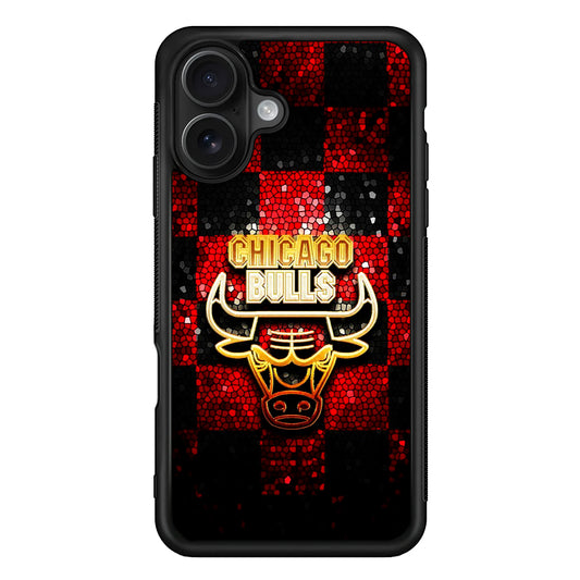 Chicago Bulls Glitter iPhone 16 Case - Oxvistore