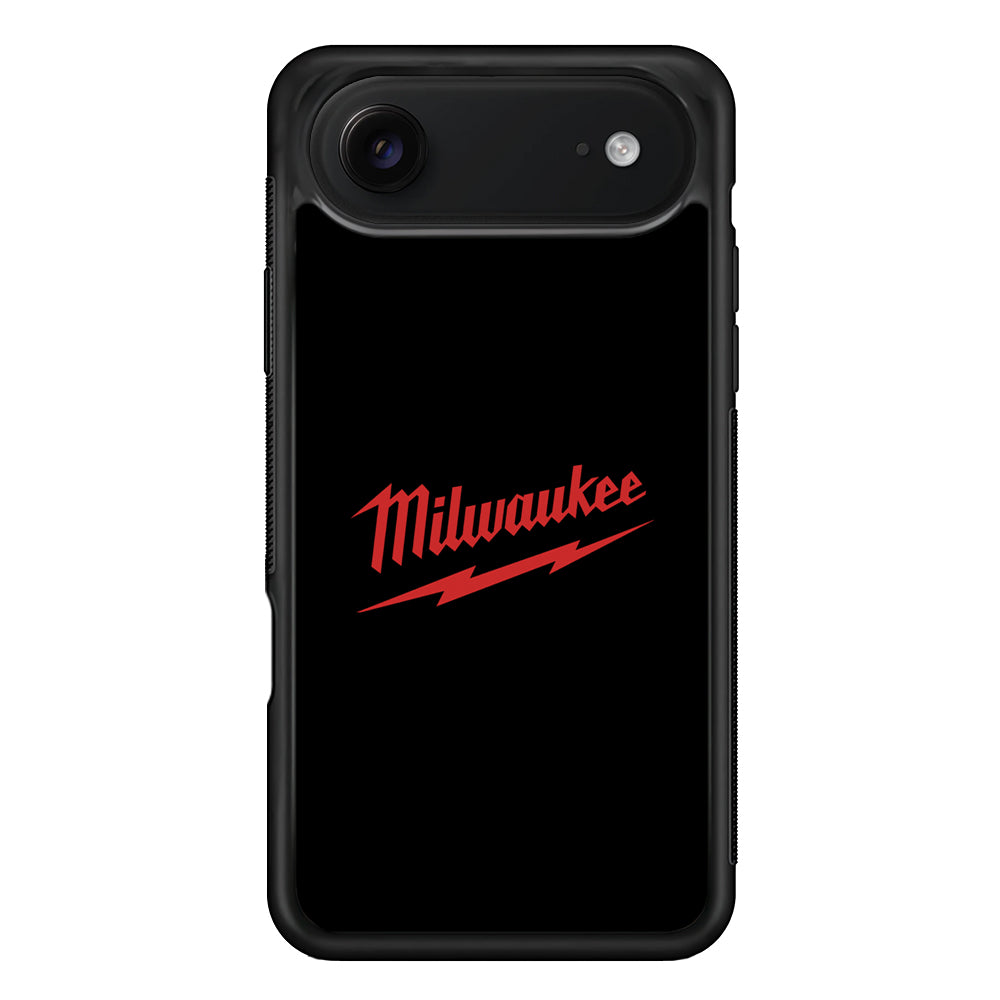 Milwaukee Tool Black Background iPhone 17 Air Case | Slim Rubber Case for iPhone 17 Air