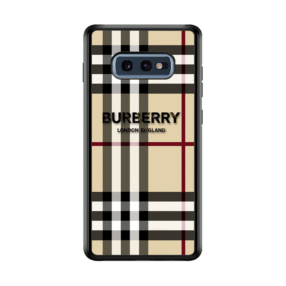 Burberry Cream Pattern Samsung Galaxy S10E Case | Slim Rubber Case for Samsung Galaxy S10E
