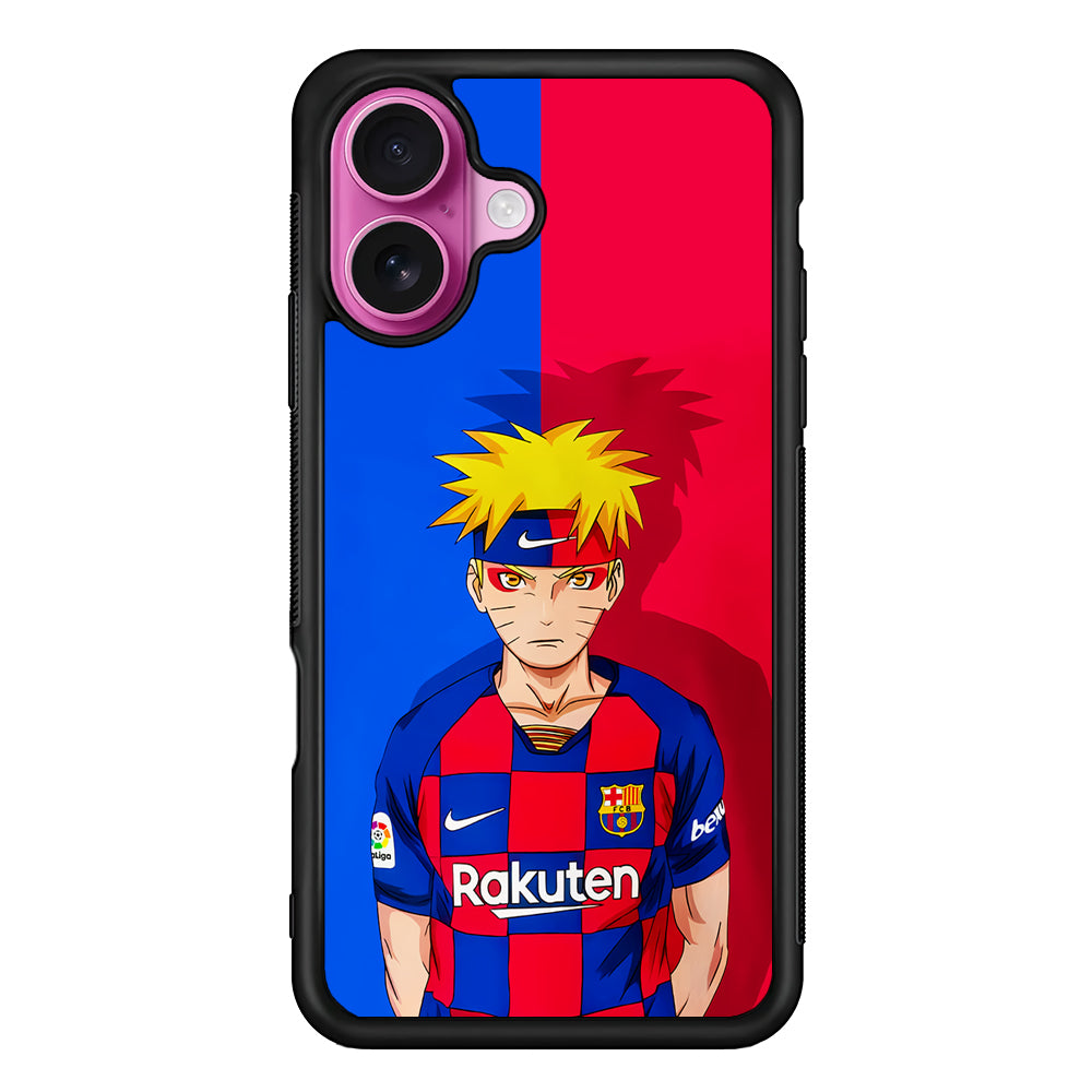 Naruto Barcelona Fc Jersey iPhone 17 Case | Slim Protective Rubber Phone Cover