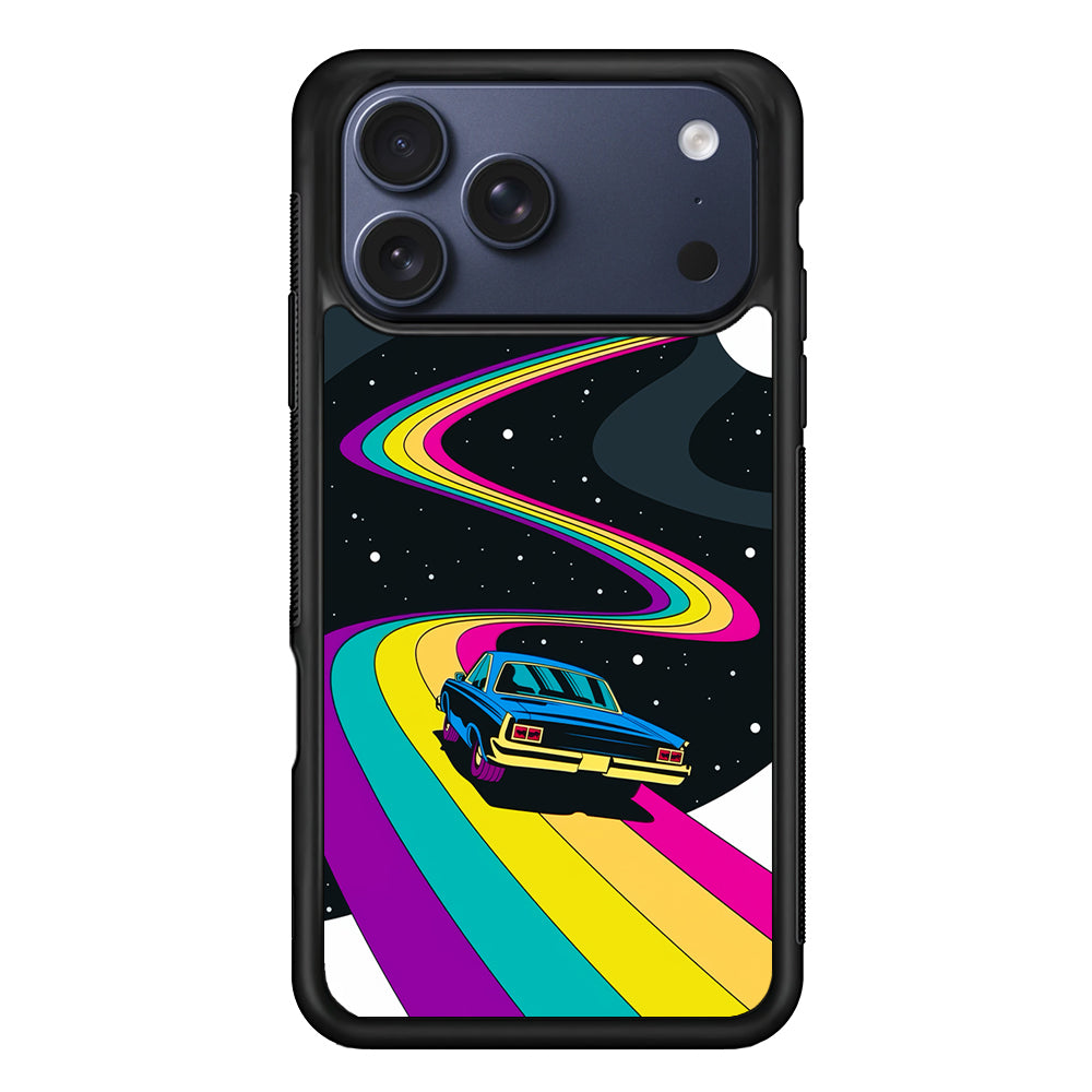 Travel with a Retro Car Space iPhone 17 Pro Max Case | Slim Protective Cover for iPhone 17 Pro Max
