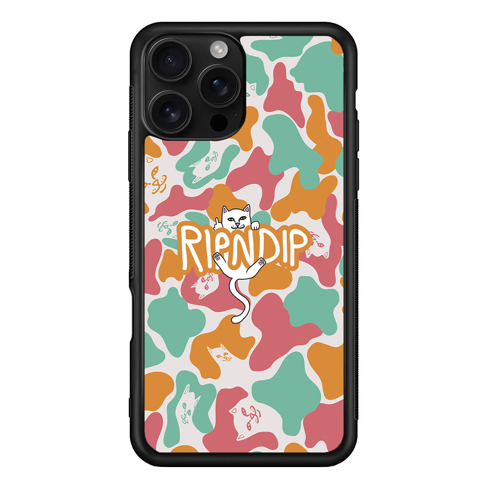 Rip N Dip Colorfull Camo iPhone 16 Pro Case | Slim Rubber Case for iPhone 16 Pro