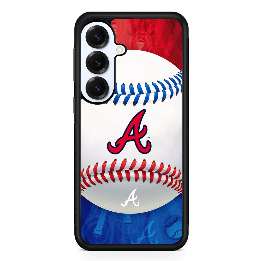 Atlanta Braves Ball Samsung Galaxy S25 Plus Case | Slim Rubber Cover for Samsung Galaxy S25 Plus
