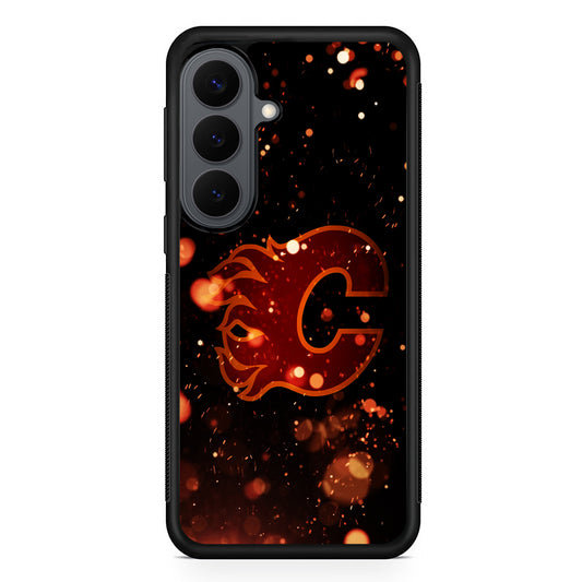 Calgary Flames Sparkling Samsung Galaxy S26 Plus Case | Slim Rubber Case for Samsung Galaxy S26 Plus