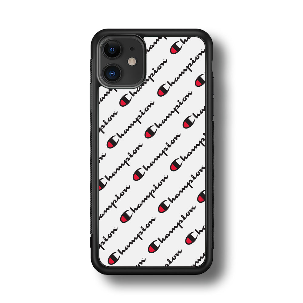 Champion Ebon-Ashgray iPhone 12 Case | Slim Rubber Case for iPhone 12