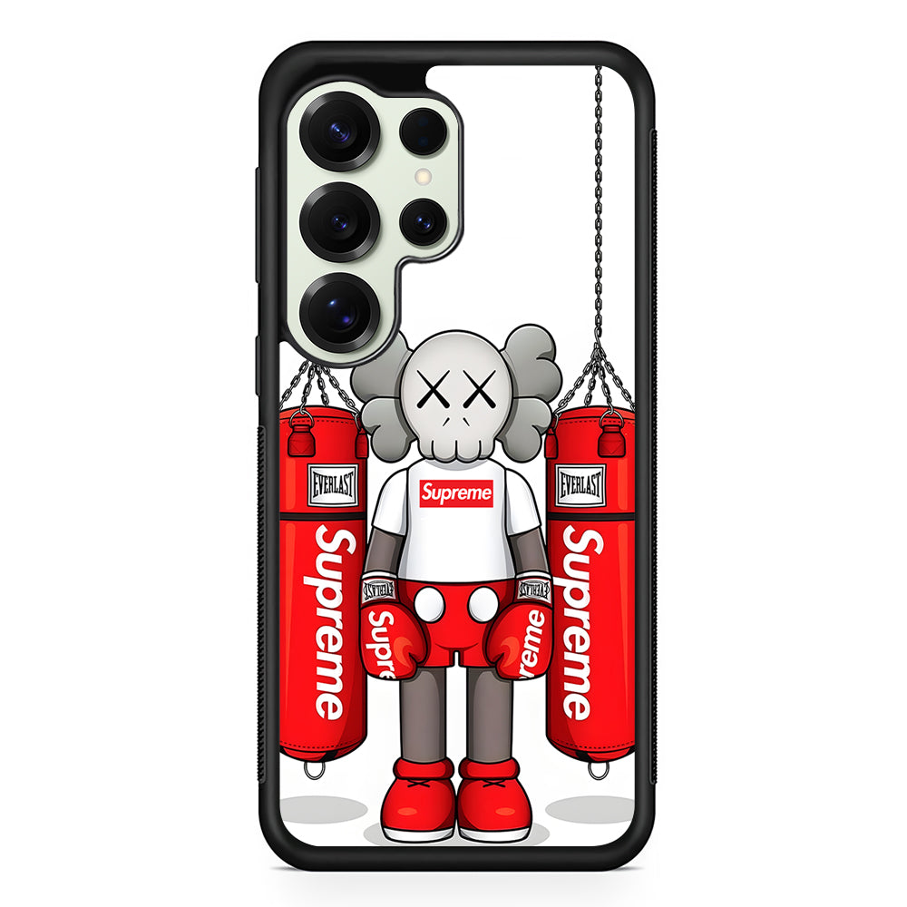 Kaws X Supreme Boxing Hypebeast Samsung Galaxy S25 Ultra Case | Slim Rubber Case for Samsung Galaxy S25 Ultra