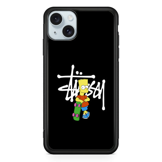 Stussy Simpson Skate iPhone 14 Case | Slim Rubber Case for iPhone 14