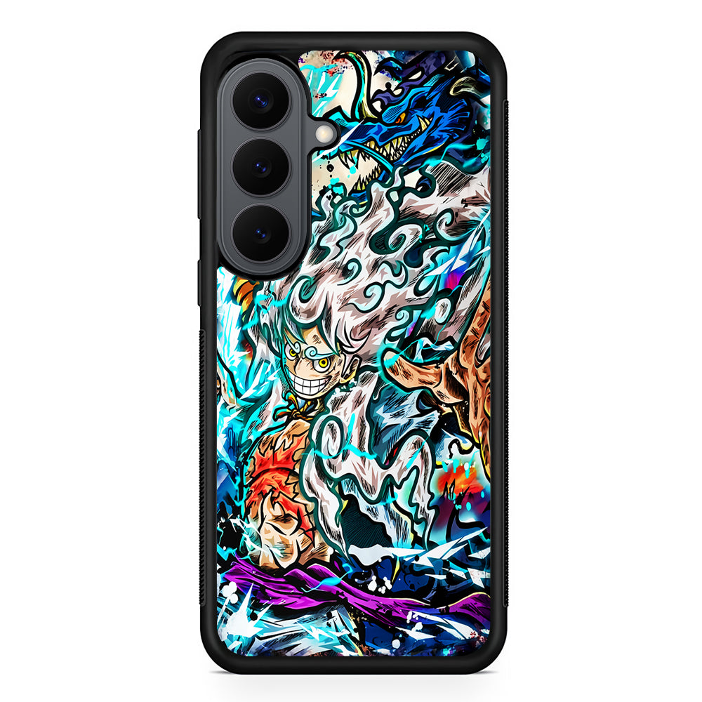Luffy Gear 5 VS Kaido Samsung Galaxy S26 Plus Case | Slim Rubber Case for Samsung Galaxy S26 Plus