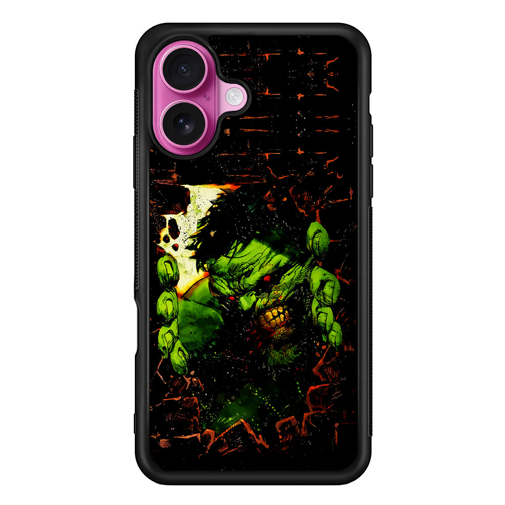 Angry Hulk Scary Face iPhone 17 Case | Slim Protective Rubber Phone Cover