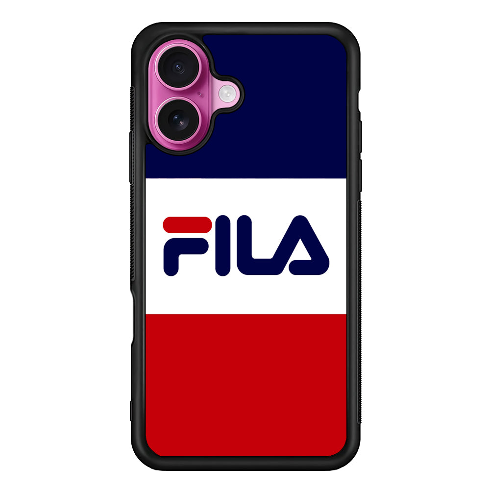 Fila Three Colors iPhone 17 Case | Slim Rubber Case for iPhone 17