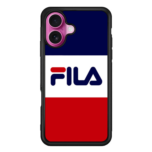 Fila Three Colors iPhone 17 Case | Slim Rubber Case for iPhone 17