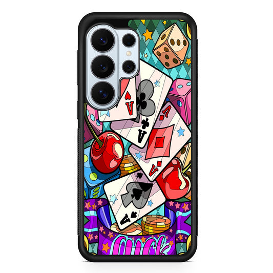 Four Ace Cards Cartoon Samsung Galaxy S26 Ultra Case | Protective Phone Cover