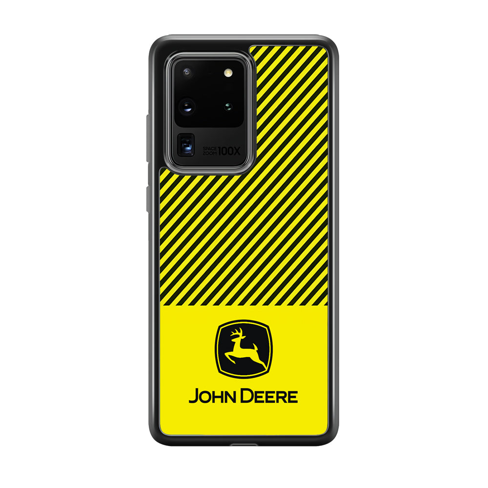 John Deere Black Patern Samsung Galaxy S20 Ultra Case | Slim Rubber Case for Samsung Galaxy S20 Ultra