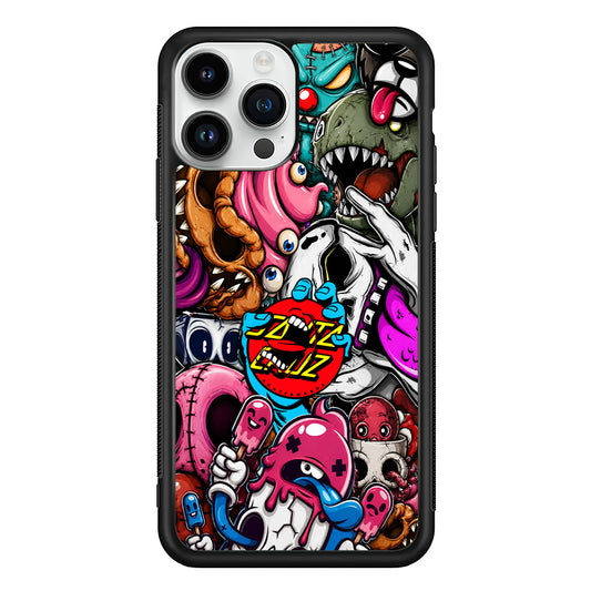 Santa Cruz Skateboard Nightmare iPhone 13 Pro Case | Slim Rubber Case for iPhone 13 Pro
