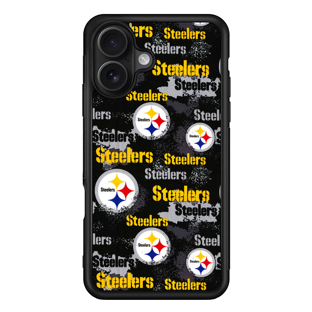 Pittsburgh Steelers Pattern iPhone 16 Case - Oxvistore