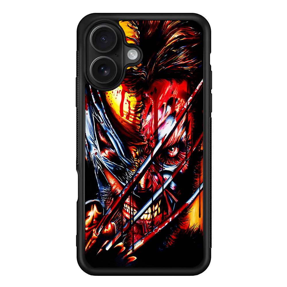 Wolverine Transformation Comic iPhone 16 Case - Oxvistore