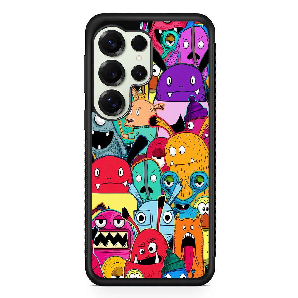 Doodle Monsters Graffiti Art Samsung Galaxy S25 Ultra Case | Durable Rubber Case for Samsung Galaxy S25 Ultra