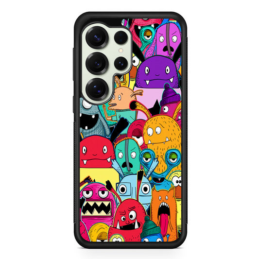 Doodle Monsters Graffiti Art Samsung Galaxy S25 Ultra Case | Durable Rubber Case for Samsung Galaxy S25 Ultra
