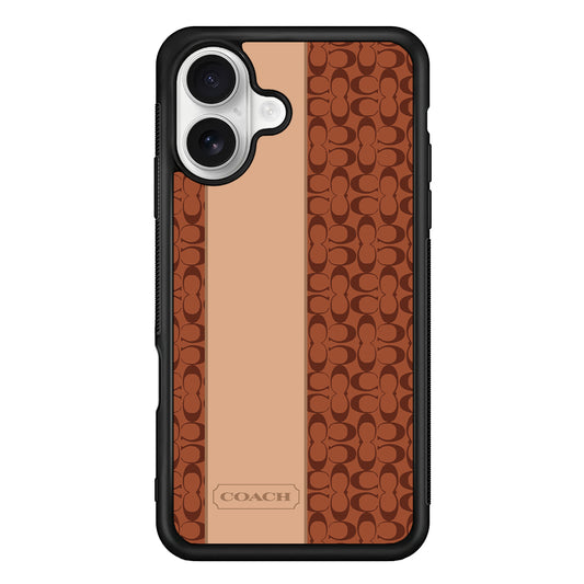 Coach Grand Line iPhone 16 Plus Case | Slim Rubber Case for iPhone 16 Plus