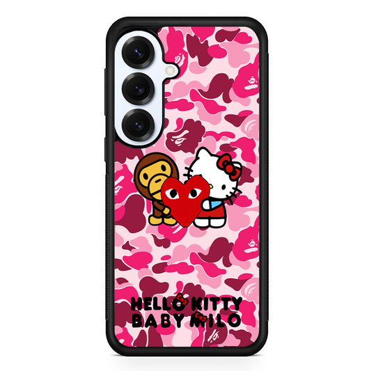 Bape Baby Milo X Hello Kitty Samsung Galaxy S25 Plus Case | Slim Rubber Case for Samsung Galaxy S25 Plus