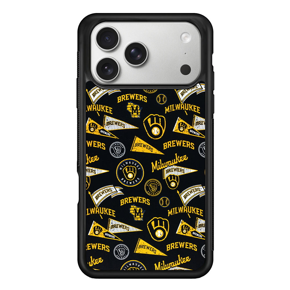 Milwaukee Brewers Vintage iPhone 17 Pro Case | Slim Rubber Case for iPhone 17 Pro