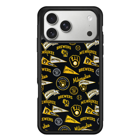 Milwaukee Brewers Vintage iPhone 17 Pro Case | Slim Rubber Case for iPhone 17 Pro
