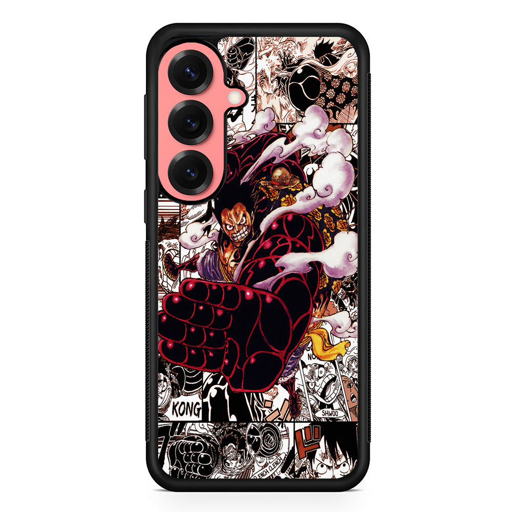 One Piece Luffy Gear 4 Comic Samsung Galaxy S25 Case | Protective Case for Samsung Galaxy S25