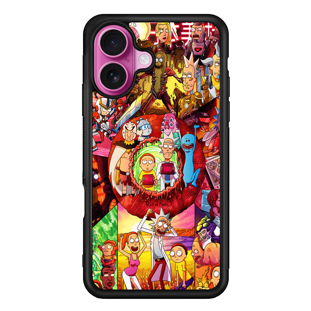 Rick and Morty Best Scene iPhone 17 Case | Slim Protective Rubber Phone Cover