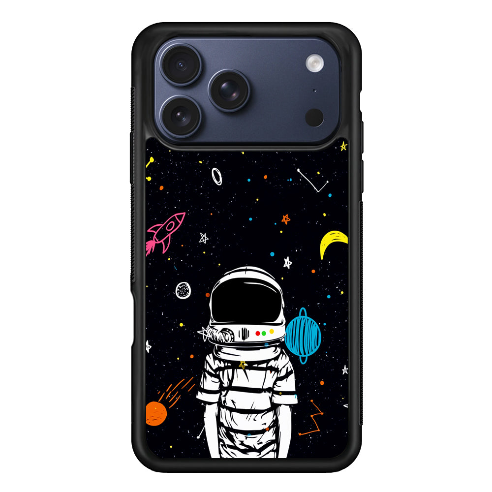 Astronaut Standing in Space iPhone 17 Pro Max Case | Slim Protective Cover for iPhone 17 Pro Max