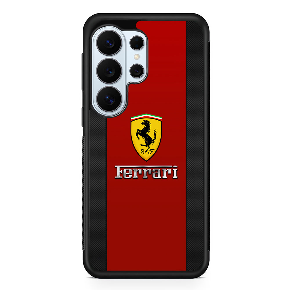 Ferrari Luxury Car Stripe Logo Samsung Galaxy S26 Ultra Case | Protective Phone Cover