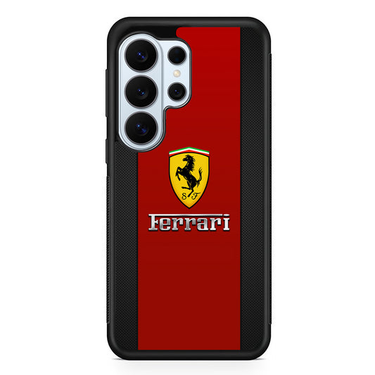 Ferrari Luxury Car Stripe Logo Samsung Galaxy S26 Ultra Case | Protective Phone Cover