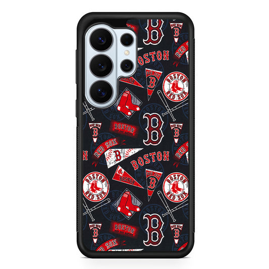 Boston Red Sox Pattern Samsung Galaxy S26 Ultra Case | Protective Phone Cover