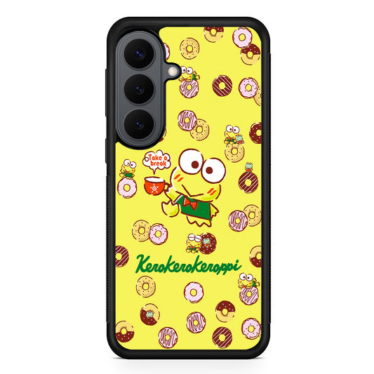 Kerokerokeroppi Take a Break Samsung Galaxy S26 Plus Case | Slim Rubber Case for Samsung Galaxy S26 Plus