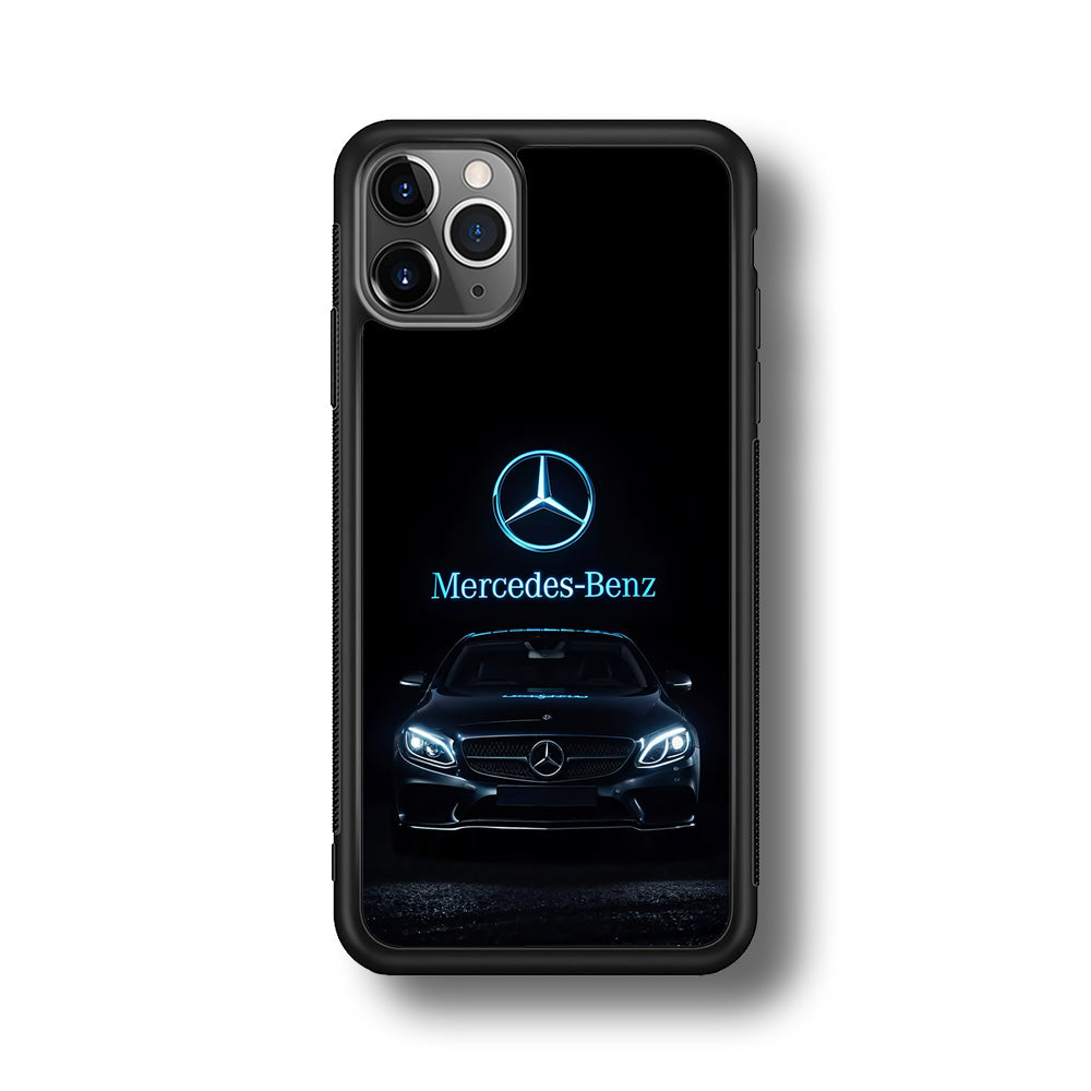 Mercedes-Benz Blue Dark Aesthetic iPhone 11 Pro Case | Slim Rubber Case for iPhone 11 Pro