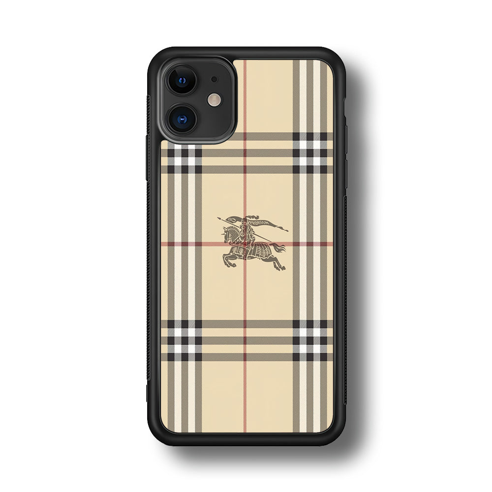 Burberry Latte Cream iPhone 12 Case | Slim Rubber Case for iPhone 12