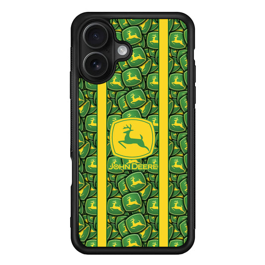 John Deere Emblem Dump iPhone 16 Case | Slim Rubber Case for iPhone 16