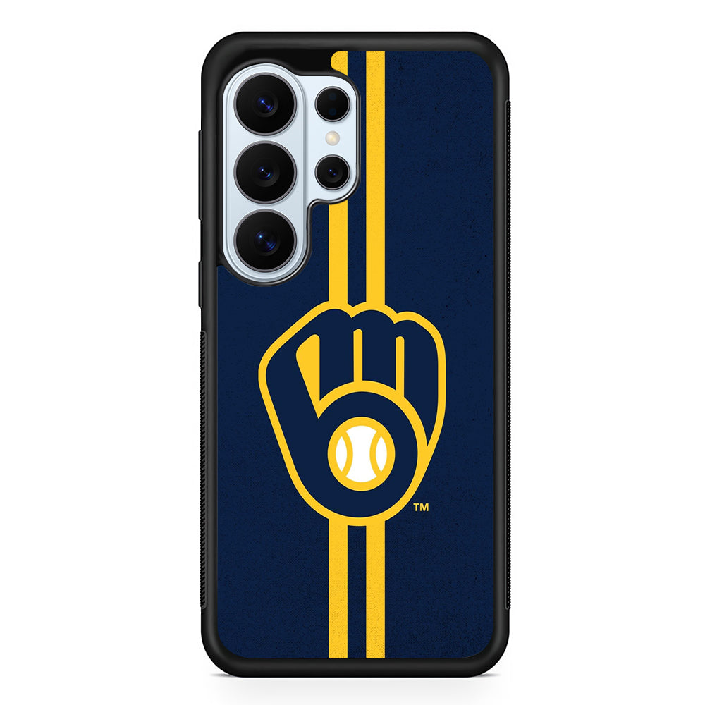 Milwaukee Brewers Logo Samsung Galaxy S26 Ultra Case | Protective Phone Cover