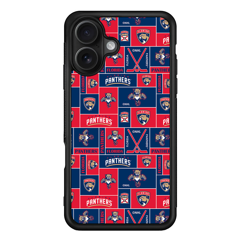 Florida Panthers Pattern iPhone 16 Case - Oxvistore