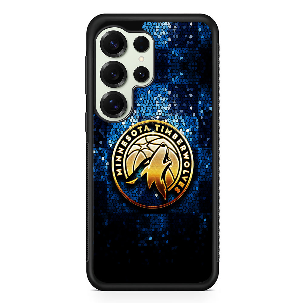 Minnesota Timberwolves Gold Samsung Galaxy S25 Ultra Case | Durable Rubber Case for Samsung Galaxy S25 Ultra