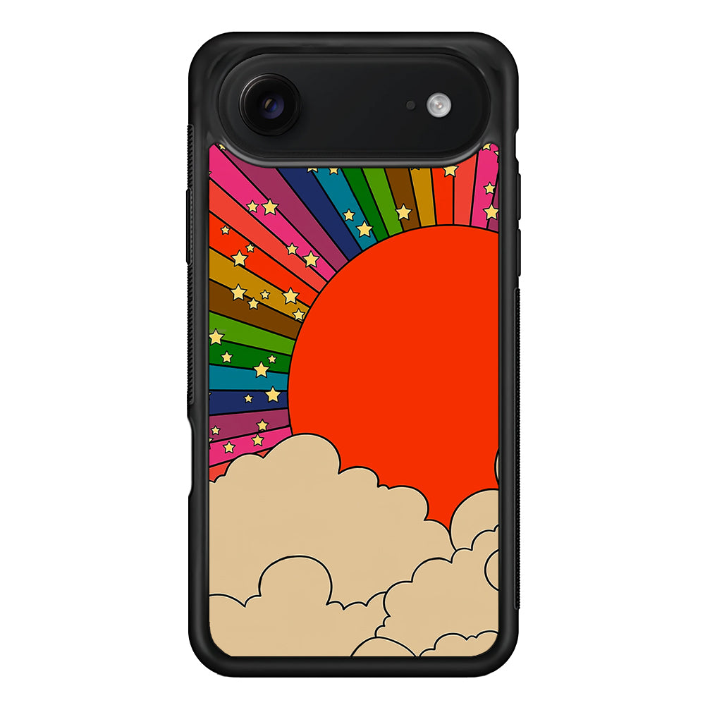 Rainbow 70s Sunset iPhone 17 Air Case | Protective Case for iPhone 17 Air