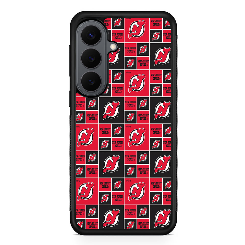 New Jersey Devils Pattern Samsung Galaxy S26 Plus Case | Slim Rubber Case for Samsung Galaxy S26 Plus