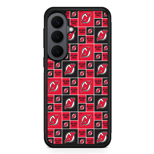 New Jersey Devils Pattern Samsung Galaxy S26 Plus Case | Slim Rubber Case for Samsung Galaxy S26 Plus