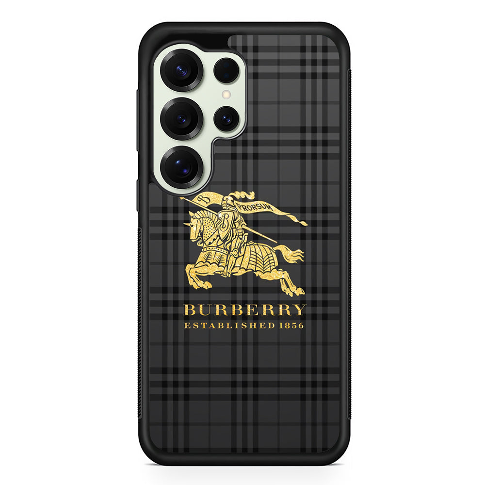Burberry Simple Dark Grey Samsung Galaxy S25 Ultra Case | Slim Rubber Case for Samsung Galaxy S25 Ultra