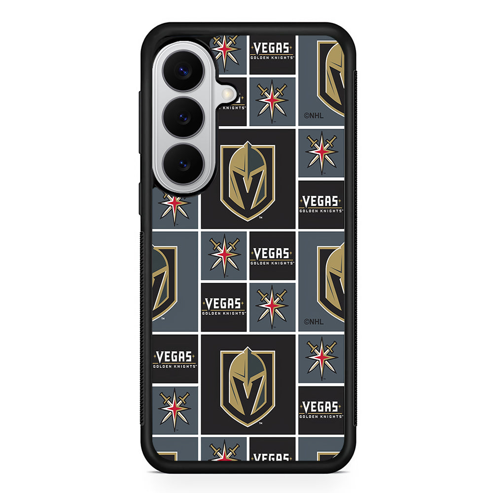 Vegas Golden Knights Pattern Samsung Galaxy S26 Case | Protective Rubber Cover