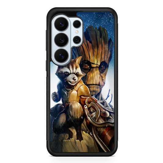 Rocket Raccoon and Groot Samsung Galaxy S26 Ultra Case | Protective Phone Cover