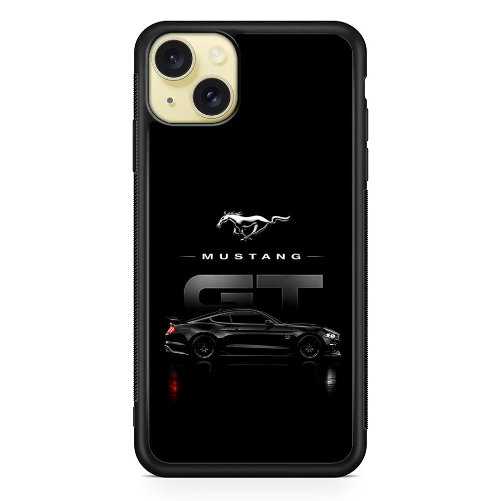 Ford Mustang GT Midnight iPhone 15 Plus Case | Slim Rubber Case for iPhone 15 Plus
