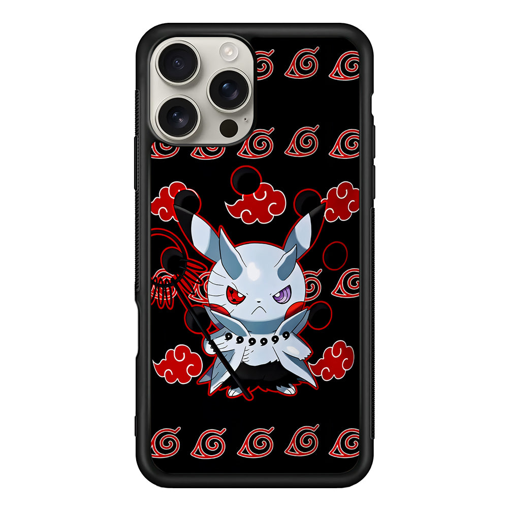 Akatsuki Pikachu Pokemon iPhone 16 Pro Max Case | Stylish Protective Case for iPhone 16 Pro Max