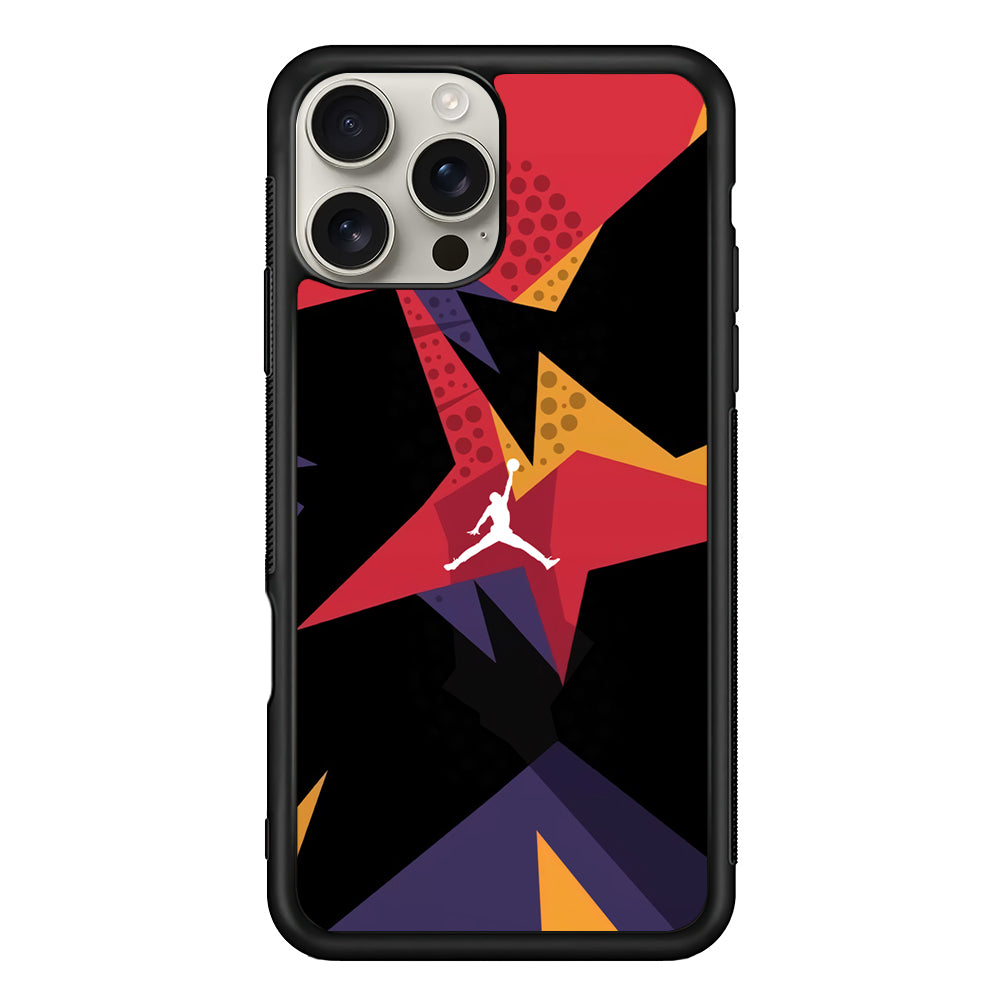 Air Jordan Silhouette of Footstep iPhone 16 Pro Max Case | Durable Everyday Protective Cover