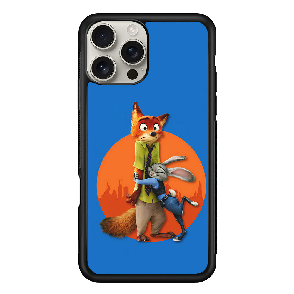 Zootopia Nick and Judy Hug iPhone 16 Pro Max Case | Stylish Protective Case for iPhone 16 Pro Max